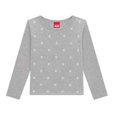 Imagem de Blusa Infantil Manga Longa com Estampa de Estrelinhas Kyly-Feminino