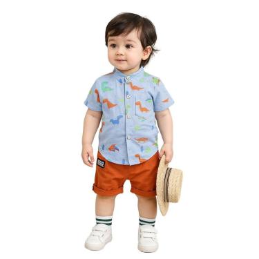 Imagem de Roupa Mauricinho Conjunto Infantil Temático Menino Azul 