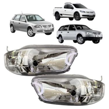Imagem de Farol Gol/Saveiro/Parati G4 2005 á 2014 Foco Simples Cromado