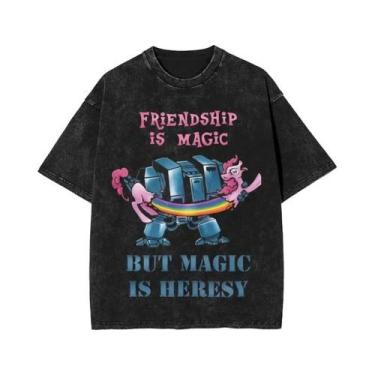 Imagem de Camiseta Masculina Com Padrão Clássico Ultramarines Titus Warhammer 40