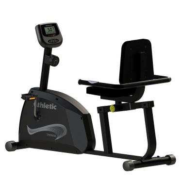 Imagem de Bicicleta Ergométrica Horizontal Athletic Training 8 Níveis Magnéticos 140kg Conforto Pedal Suave