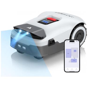 Imagem de Cortador de Gramado Robô ANTHBOT Genie Cinza - Sem Fio, RTK+Visão 4 Câmeras, Até 1900 m², 20 Zonas, Mapeamento Automático