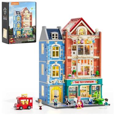 Imagem de Loja de brinquedos modular Lumibricks Toy Store com iluminação LED, 3086 peças