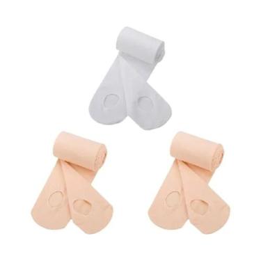 Imagem de Meias De Dança E Yoga Para Meninas, 3 Pares Para Idades De 1 a 8 Anos,
