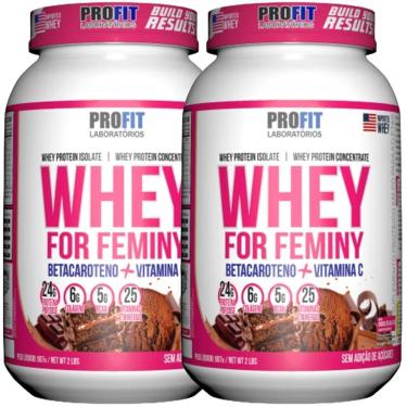 Imagem de 2X WHEY PROTEIN FOR FEMINY 907G PROFIT-Unissex