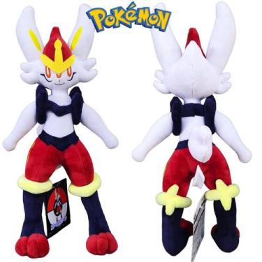 Imagem de Pokémon Cinderace de Pelúcia 40cm - Evolução do Scorbunny e Raboot