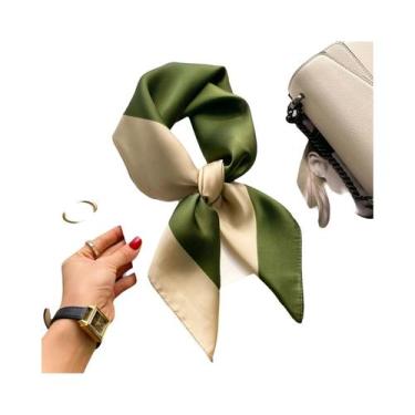 Imagem de Lenço Quadrado De Seda Luxuoso Feminino Para O Verão, Hijab, Lenço De 