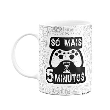 Imagem de JPS INFO - Caneca Gamer - Só Mais 5 Minutos - Cerâmica - 325ml