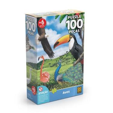 Imagem de Puzzle 100 Peças Aves - Grow