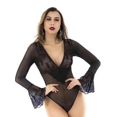 Imagem de Fantasia Body Samara Preto Pimenta Sexy 8369