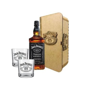 Imagem de Kit Whisky Jack Daniel's N7 1000ml Com Copos