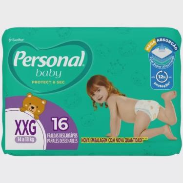 Imagem de Fraldas personal baby protect sec xxg c/ 16 Fraldas