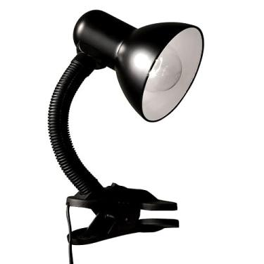 Imagem de Luminária de Mesa Preta com Garra Eletroexpress