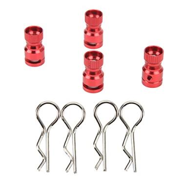 Imagem de Localizador de Furo de Coluna de Montagem de Corpo RC, Localizador de Coluna de Furo de Corpo RC Durável de Alta Resistência 4 Unidades para Carro RC para Escudo de Carro de PVC