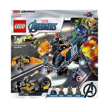 Imagem de LEGO 76143 Marvel Avengers Superhelden - Truck-Festnahme Set Der Fall mit Captain America und Hawkeye Minifiguren