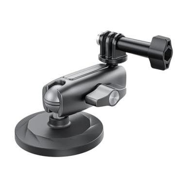 Imagem de DAGIJIRD Suporte de sucção magnética de liga de alumínio com rotação 360 para câmera Insta360 One X2/X3/RS