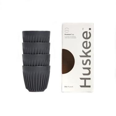 Imagem de Huskee Pacote com 4 xícaras de café expresso, carvão, 4 unidades (pacote com 1) (HC03C04-E)