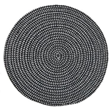 Imagem de Tapetes de área redondos feitos à mão, para sala de estar, quarto, estúdio, cadeira de computador, tapete de base redondo, tapete de elevação, cesta giratória, tapete de mesa de café