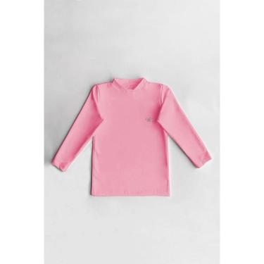 Imagem de Camiseta Térmica Infantil Peluciada Rose-Unissex