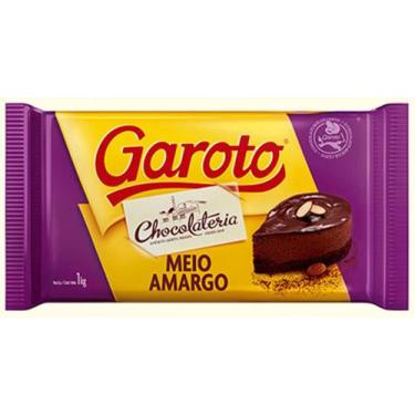 Imagem de Barra De Chocolate Meio Amargo 1Kg Garoto