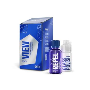 Imagem de GYEON View EVO - Revestimento cerâmico para para-brisa e vidro - Maior proteção e visibilidade - Extremamente hidrofóbico - Tratamento autolimpante repele água - Repelente de chuva de vidro automático