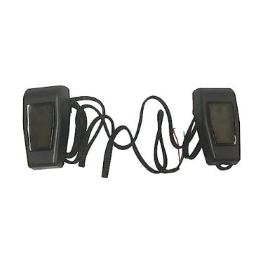 Imagem de 1 par de lâmpadas de dobradiça de porta traseira ABS J381 LED vermelho e branco para JE EP para Wrangler 2007-2017 JK Auto Accessories