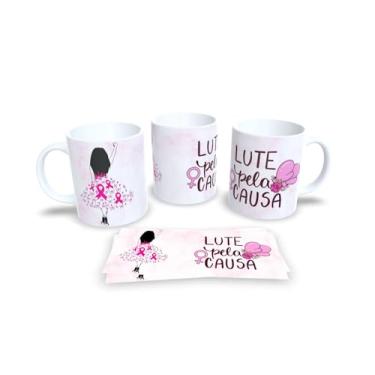 Imagem de Canecas Branca de Porcelana Personalizadas Outubro Rosa (Mod.11)