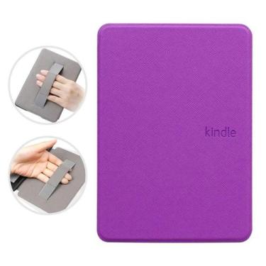 Imagem de Capa para Kindle 11ª Geração Modelo C2v2l3 com alça - teck King, Roxo