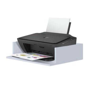 Imagem de TUDO PARA DECORAR Suporte Prateleira MicroOndas Impressora Branco Moderno Unisex 1 Shelves MDP L-shape Montagem na Parede 1 Count