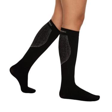Imagem de Meia Kendall Sport 3/4 Alta Compressão Preto - GG, GG, Preto