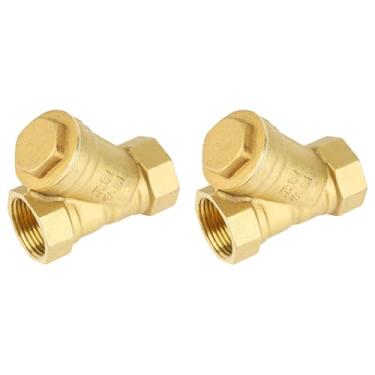 Imagem de 2 Peças 3/4 ''BSPP Rosca Fêmea Em Forma de Y Filtro de Latão Válvula Conector para Separação Eficaz de óleo de água