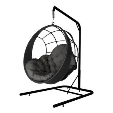 Imagem de Cadeira Balanço Ninho Suspenso com Suporte e Almofada Impermeável - Ac