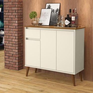 Imagem de Aparador / Buffet / Balcão / Bancada VEN Modelo Retrô Com Pés em Madei