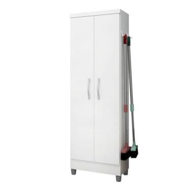 Imagem de Armário Multiuso Clean 2 Portas Branco - Mercado dos Móveis - Qmovi