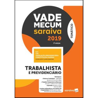 Imagem de Livro - Vade Mecum Saraiva: Trabalhista e previdenciário - 3ª edição d