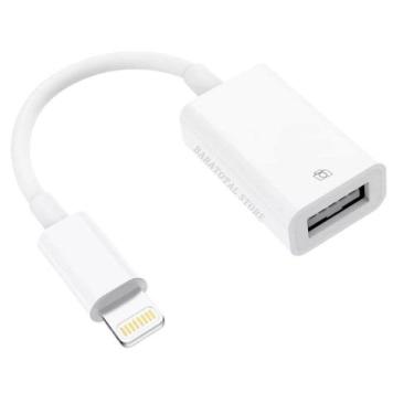 Imagem de Cabo Otg Para Ios Adaptador Usb Pen Drive Lightning Dados Plug - It Bl