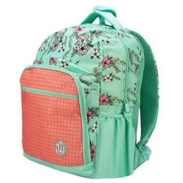 Imagem de Mochila Escolar Feminina Juvenil de Costas Estampada E Resistente Bols