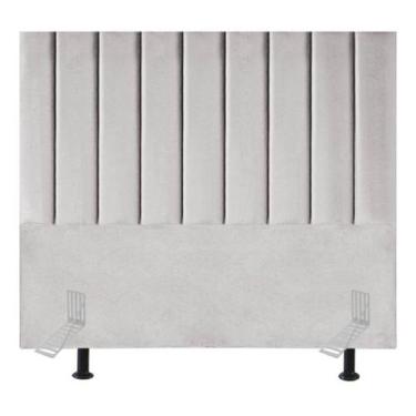 Imagem de Cabeceira Cama Casal Box Queen 160 cm Sara Veludo E Frame - Online Con