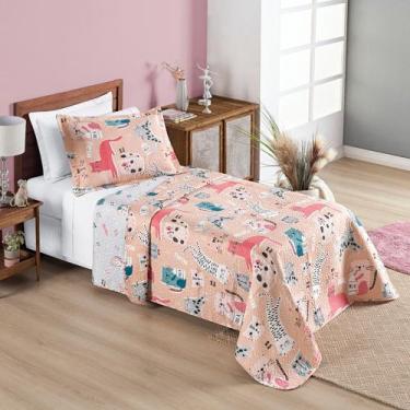 Imagem de Cobre Leito Solteiro Kids Infantil com Fronha 2 Pçs Estampados - João 