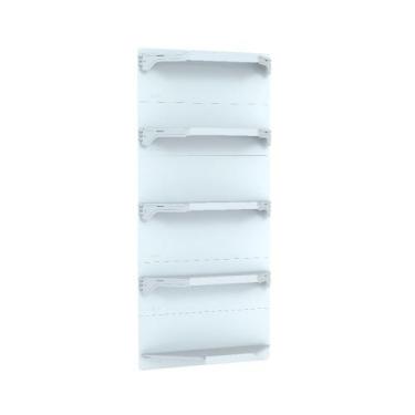 Imagem de Kit 5 Bandejas Para Gondola Canto 202 Fit 40/60 Branco Sp Etiqueta - A