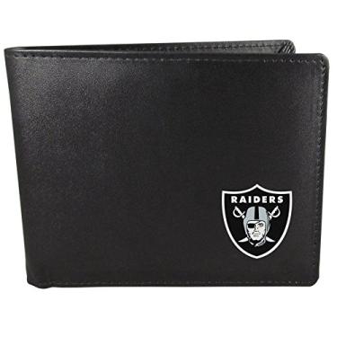 Imagem de Carteira masculina Siskiyou NFL com dobra dupla, Preto, One Size