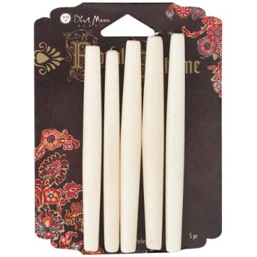 Imagem de Blue Moon Royal Boheme Bone Beads, 5/Pkg, 7,5 cm de comprimento, natural