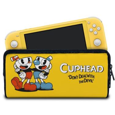 Imagem de Case Compatível Nintendo Switch Lite Bolsa Estojo - Cuphead - Pop Arte
