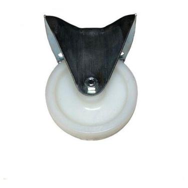 Imagem de Rodizio Fixo Placa 4pol. R412 Nylon Branco 170kg Por Roda - ABCMAIOR