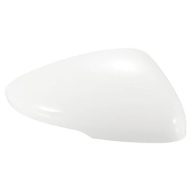Imagem de X AUTOHAUX Capa de espelho retrovisor lateral do carro do lado direito com furo de luz tampa do espelho retrovisor para Honda Accord 2018-2022 branco