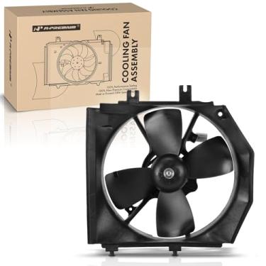 Imagem de A-Premium Conjunto de ventoinha de refrigeração do radiador do motor esquerdo compatível com modelos Mazda selecionados - Protege 1999-2003, Protege5 2002-2003 - Substituição # ZL0415025B, ZL0415150