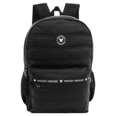 Imagem de Mochila Escolar Mickey Mouse Matelassê Preta - Xeryus - Xeryus Imp.dis
