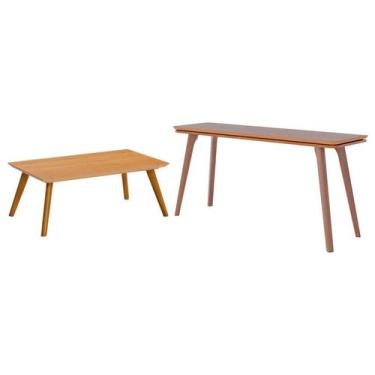 Imagem de Aparador para Sala Zuri com Mesa de Centro Classic Nature - Imcal