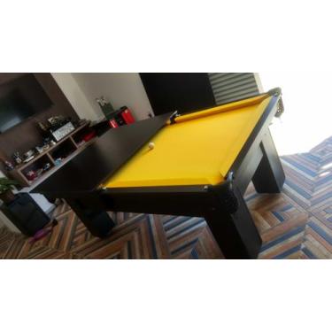 Imagem de Mesa de Bilhar e Jantar Charme Carlin Bilhares Superfície em Pedra de 