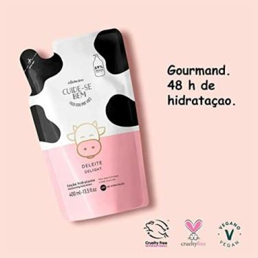 Imagem de Refil Loção Hidratante Desodorante Corporal Cuide-se Bem Deleite 350ml